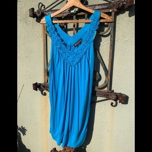 NWT INC Spa Blue Tunic